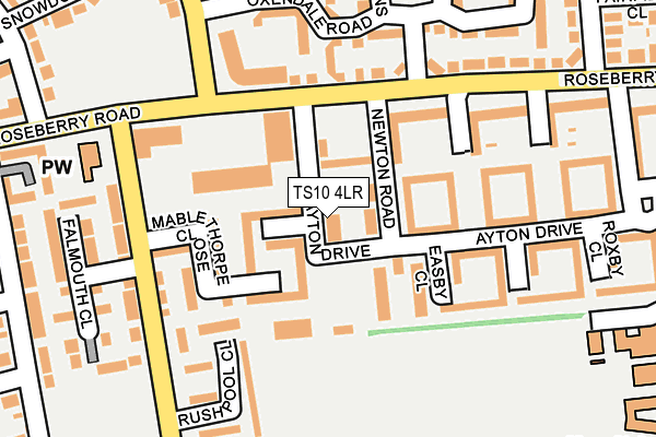 TS10 4LR map - OS OpenMap – Local (Ordnance Survey)