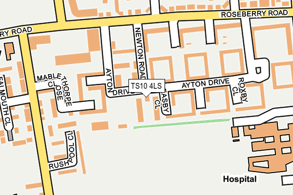 TS10 4LS map - OS OpenMap – Local (Ordnance Survey)