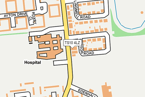 TS10 4LZ map - OS OpenMap – Local (Ordnance Survey)