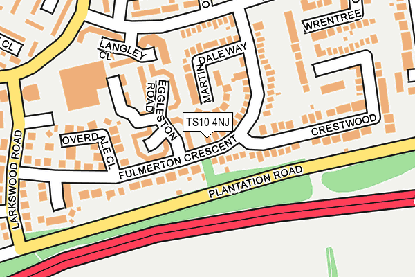 TS10 4NJ map - OS OpenMap – Local (Ordnance Survey)