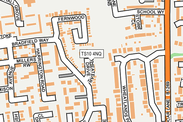 TS10 4NQ map - OS OpenMap – Local (Ordnance Survey)