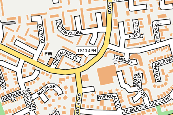 TS10 4PH map - OS OpenMap – Local (Ordnance Survey)