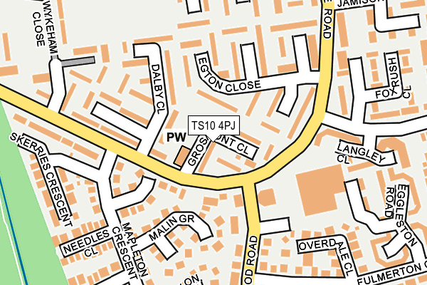 TS10 4PJ map - OS OpenMap – Local (Ordnance Survey)