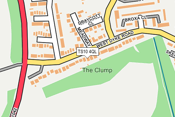 TS10 4QL map - OS OpenMap – Local (Ordnance Survey)