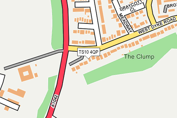 TS10 4QP map - OS OpenMap – Local (Ordnance Survey)