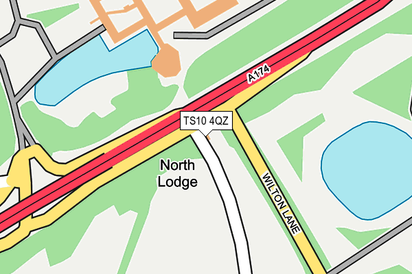 TS10 4QZ map - OS OpenMap – Local (Ordnance Survey)