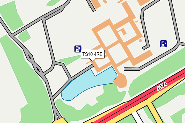 TS10 4RE map - OS OpenMap – Local (Ordnance Survey)