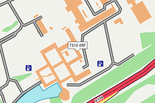 TS10 4RF map - OS OpenMap – Local (Ordnance Survey)