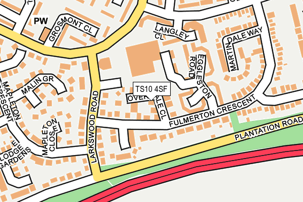 TS10 4SF map - OS OpenMap – Local (Ordnance Survey)
