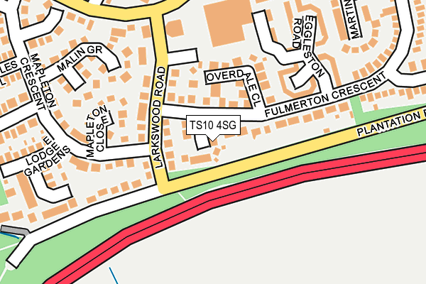 TS10 4SG map - OS OpenMap – Local (Ordnance Survey)