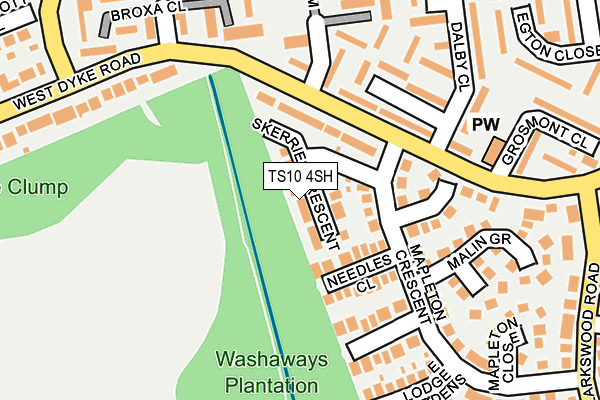 TS10 4SH map - OS OpenMap – Local (Ordnance Survey)