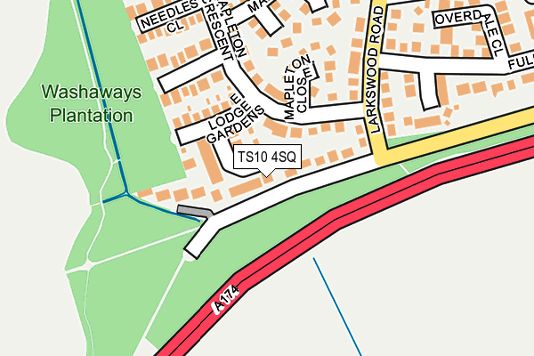 TS10 4SQ map - OS OpenMap – Local (Ordnance Survey)