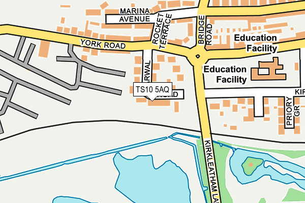 TS10 5AQ map - OS OpenMap – Local (Ordnance Survey)