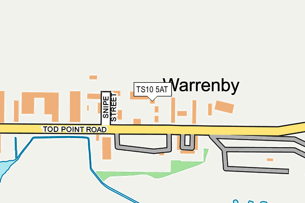 TS10 5AT map - OS OpenMap – Local (Ordnance Survey)