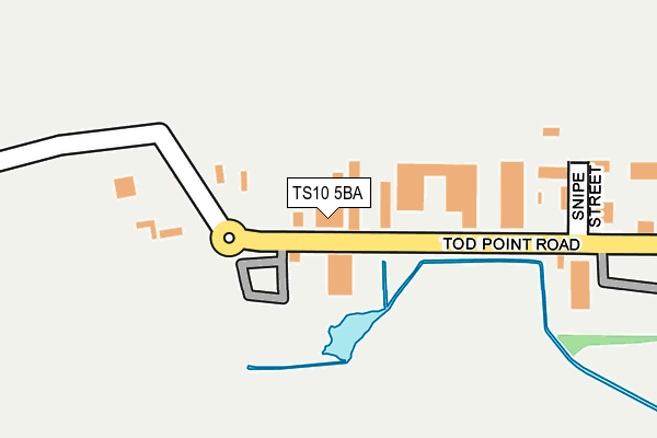 TS10 5BA map - OS OpenMap – Local (Ordnance Survey)
