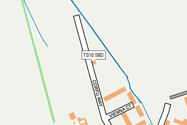 TS10 5BD map - OS OpenMap – Local (Ordnance Survey)