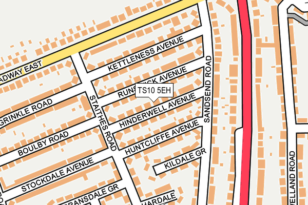 TS10 5EH map - OS OpenMap – Local (Ordnance Survey)