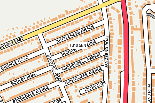 TS10 5EN map - OS OpenMap – Local (Ordnance Survey)