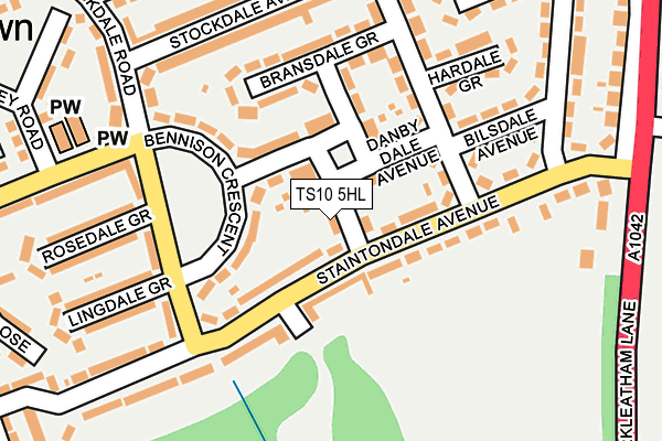 TS10 5HL map - OS OpenMap – Local (Ordnance Survey)