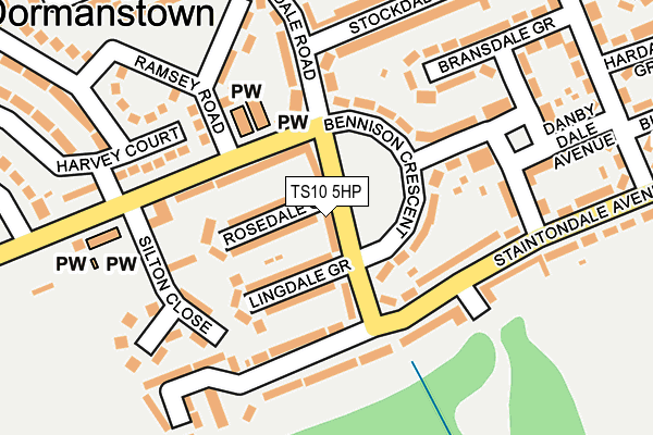 TS10 5HP map - OS OpenMap – Local (Ordnance Survey)