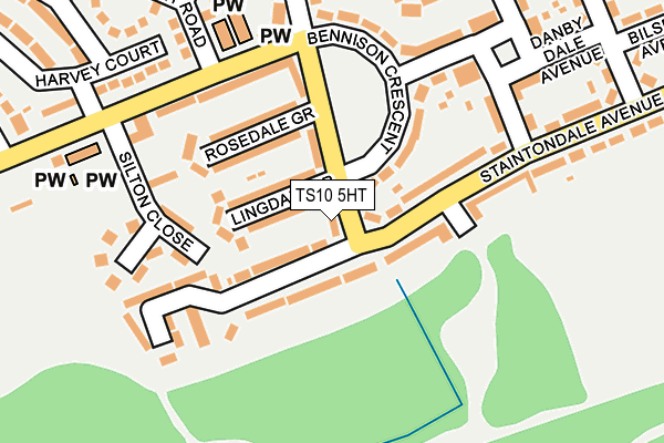 TS10 5HT map - OS OpenMap – Local (Ordnance Survey)
