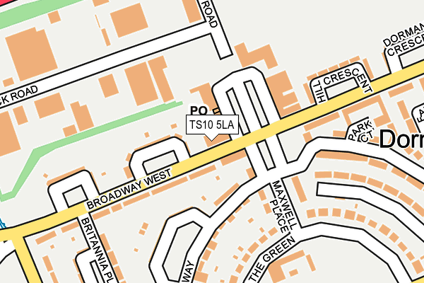 TS10 5LA map - OS OpenMap – Local (Ordnance Survey)