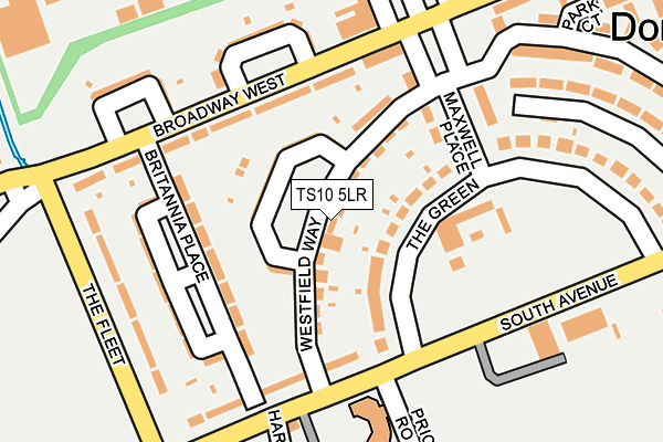 TS10 5LR map - OS OpenMap – Local (Ordnance Survey)