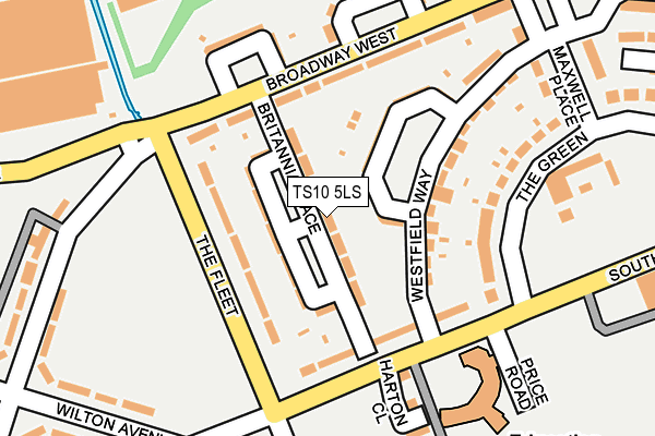 TS10 5LS map - OS OpenMap – Local (Ordnance Survey)