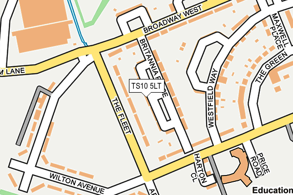 TS10 5LT map - OS OpenMap – Local (Ordnance Survey)