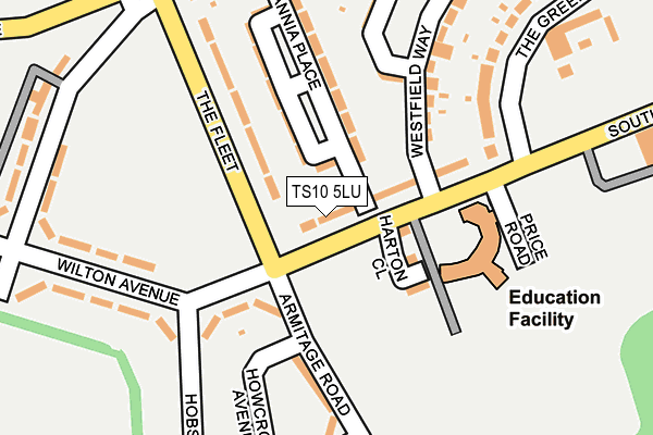 TS10 5LU map - OS OpenMap – Local (Ordnance Survey)