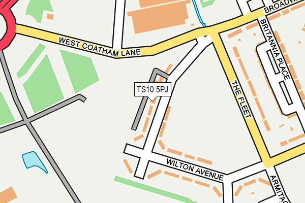 TS10 5PJ map - OS OpenMap – Local (Ordnance Survey)