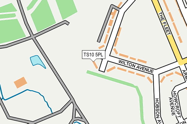 TS10 5PL map - OS OpenMap – Local (Ordnance Survey)