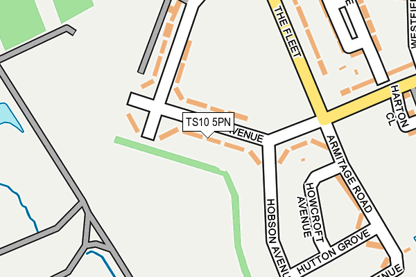 TS10 5PN map - OS OpenMap – Local (Ordnance Survey)