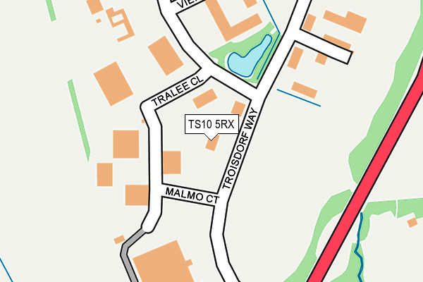 TS10 5RX map - OS OpenMap – Local (Ordnance Survey)