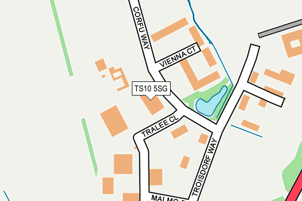 TS10 5SG map - OS OpenMap – Local (Ordnance Survey)
