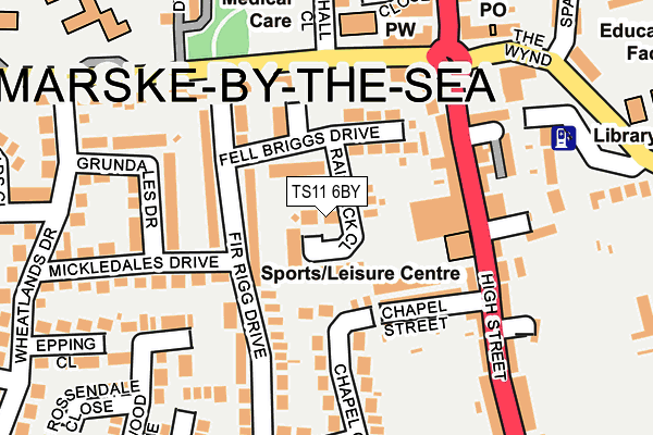 TS11 6BY map - OS OpenMap – Local (Ordnance Survey)