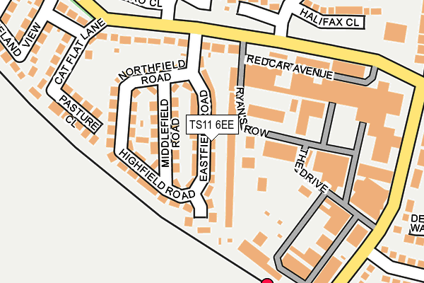 TS11 6EE map - OS OpenMap – Local (Ordnance Survey)