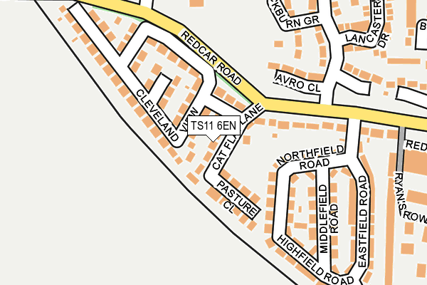 TS11 6EN map - OS OpenMap – Local (Ordnance Survey)