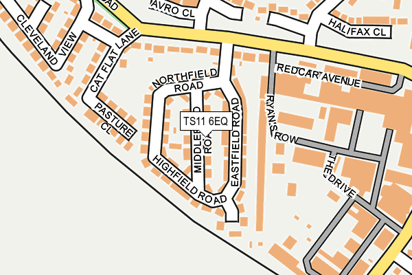 TS11 6EQ map - OS OpenMap – Local (Ordnance Survey)