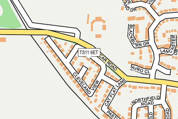 TS11 6ET map - OS OpenMap – Local (Ordnance Survey)