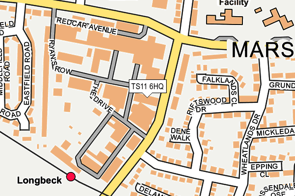 TS11 6HQ map - OS OpenMap – Local (Ordnance Survey)