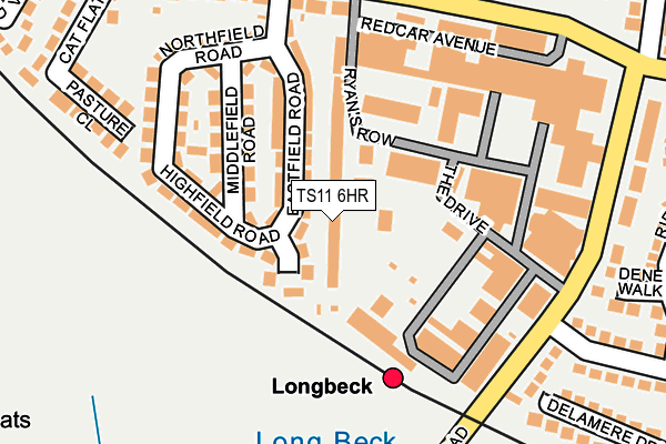 TS11 6HR map - OS OpenMap – Local (Ordnance Survey)