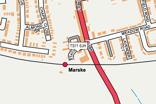 TS11 6JH map - OS OpenMap – Local (Ordnance Survey)