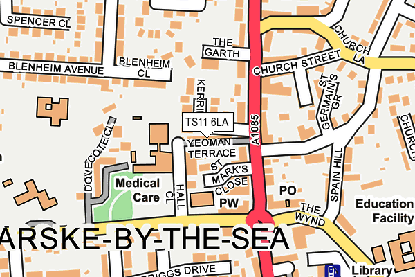 TS11 6LA map - OS OpenMap – Local (Ordnance Survey)