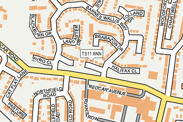 TS11 6NN map - OS OpenMap – Local (Ordnance Survey)