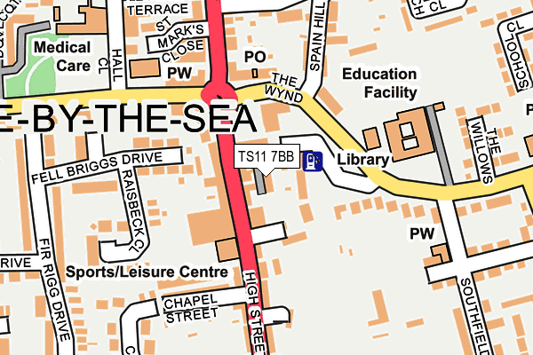 TS11 7BB map - OS OpenMap – Local (Ordnance Survey)