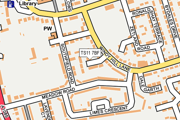 TS11 7BF map - OS OpenMap – Local (Ordnance Survey)