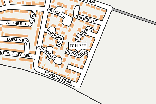 TS11 7EE map - OS OpenMap – Local (Ordnance Survey)