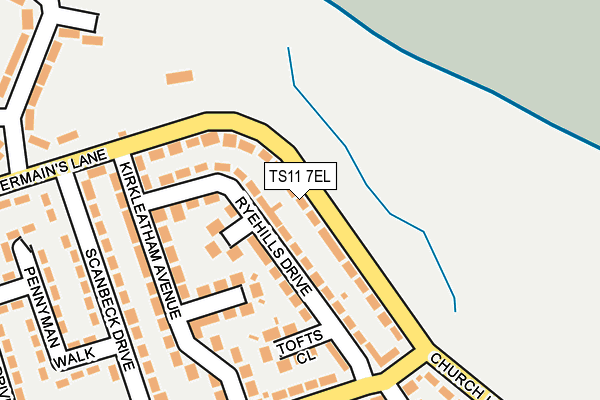 TS11 7EL map - OS OpenMap – Local (Ordnance Survey)