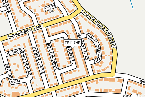 TS11 7HP map - OS OpenMap – Local (Ordnance Survey)